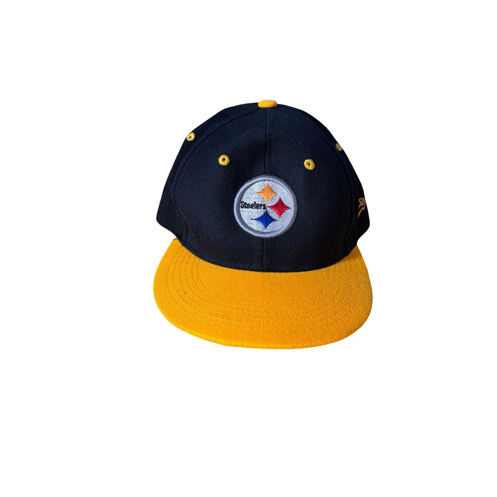 Pittsburgh Steelers‎ Snapback Hat Premium Headwear Black Yellow NFL Football Cap